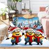 1Pc Merry Christmas Minions Rug Office Carpet Indoor Outdoor Doormat Nonslip Soft And Comfortable Living Room Christmas Halloween Gift D91845