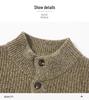 Winter 2025 Koreanischer Stil Dicker Woll-Herren-Cardigan