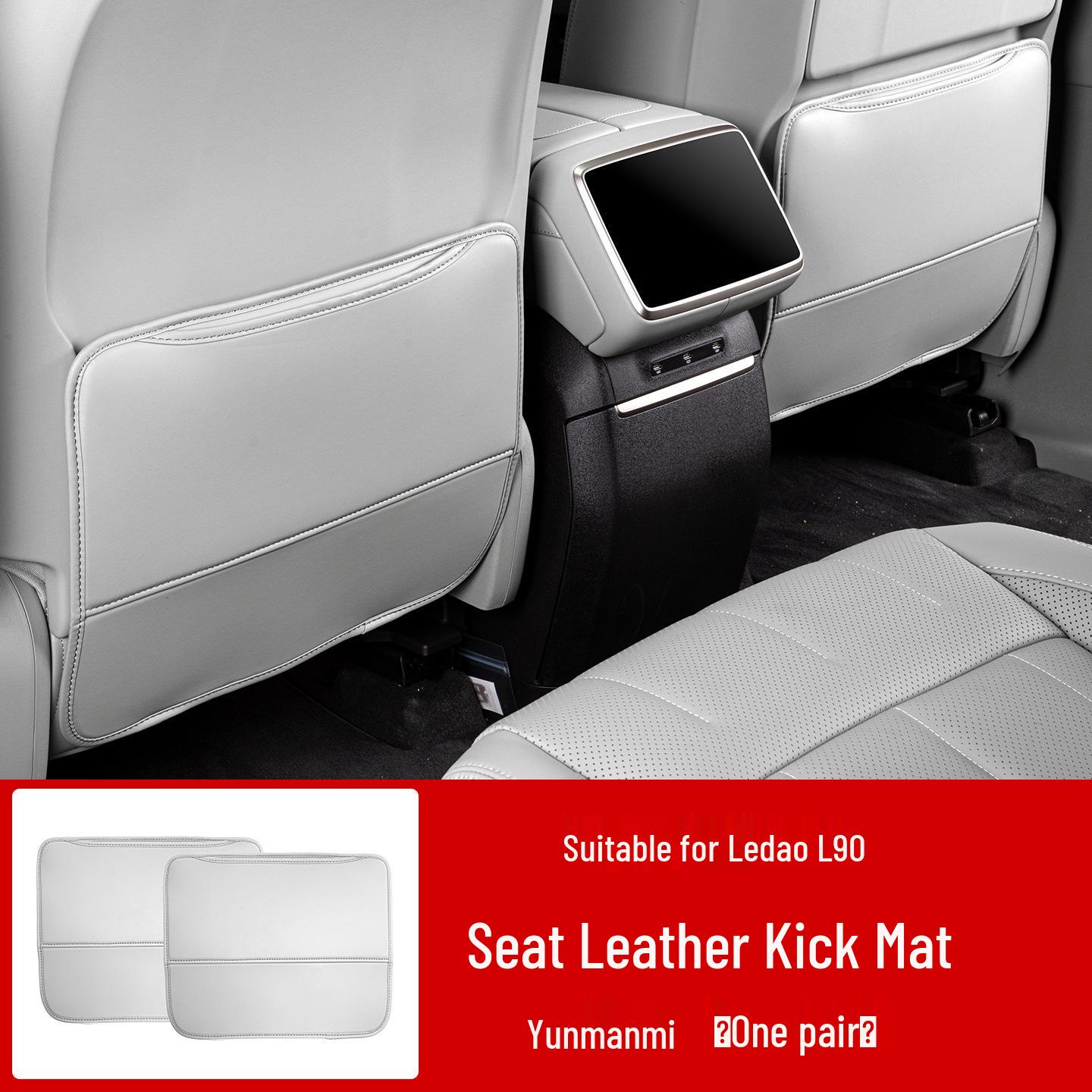 L90 Seat Kick Mats - Rear Seat Back Protection, Anti-Scratch Car Interior