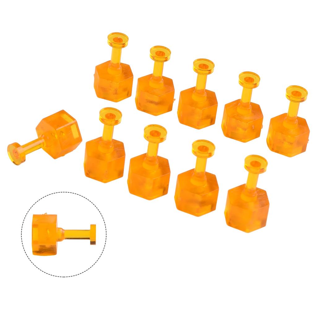 10x S/m/l Car Glue Tabs Nylon Dent Removal Tools Orange Tabs Auto Paintless Dent Repair Maintenance Tools