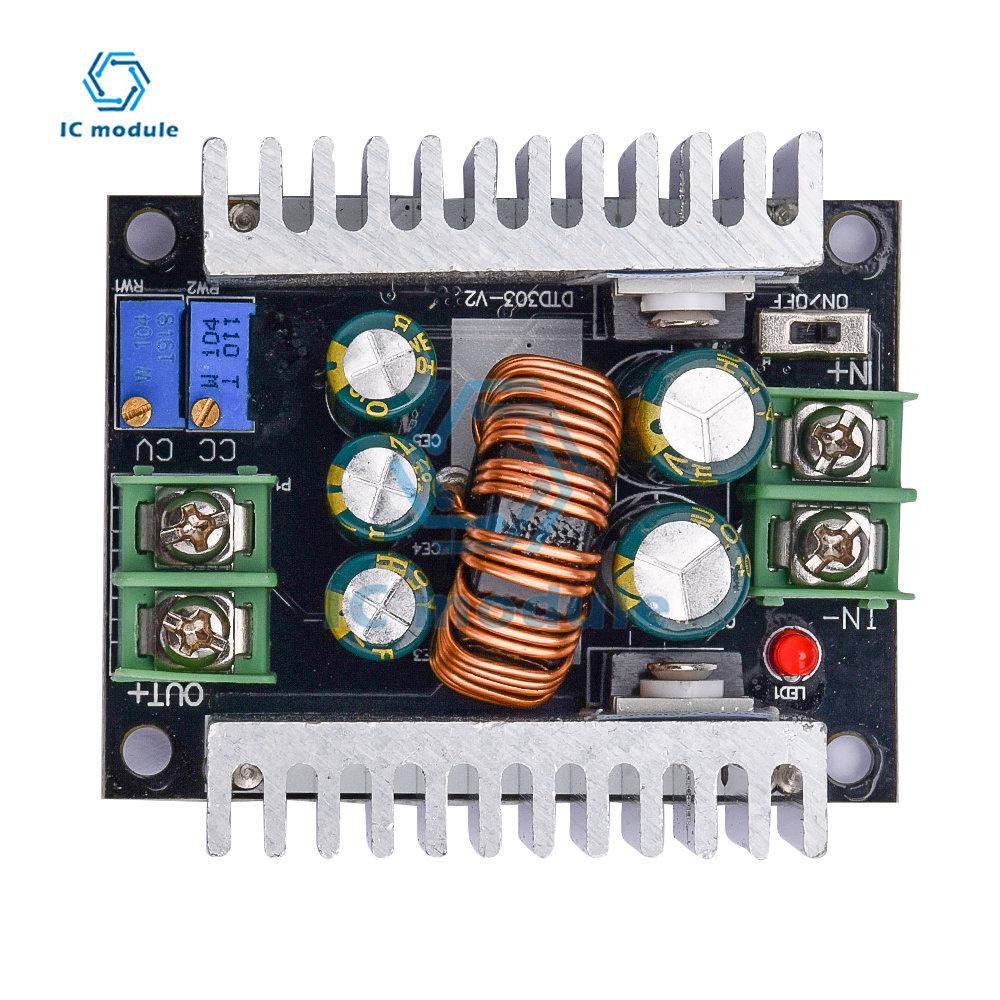 300W 20A DC Step-down Conversion Module Current Adjustable Stepdown Module LED Driver Heatsink Short Circuit Protection Module