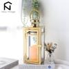 Stainless Steel Candle Holder Lanterns Gold Hanging Lantern Metal Candlestick Light for Indoor Outdoor Weddings Party Home Decor