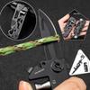 Black Folding Molle Scissors Sabre Mini Bicycle Repair EDC Camping Equipment Multi functional Outdoor Tool Combination Card