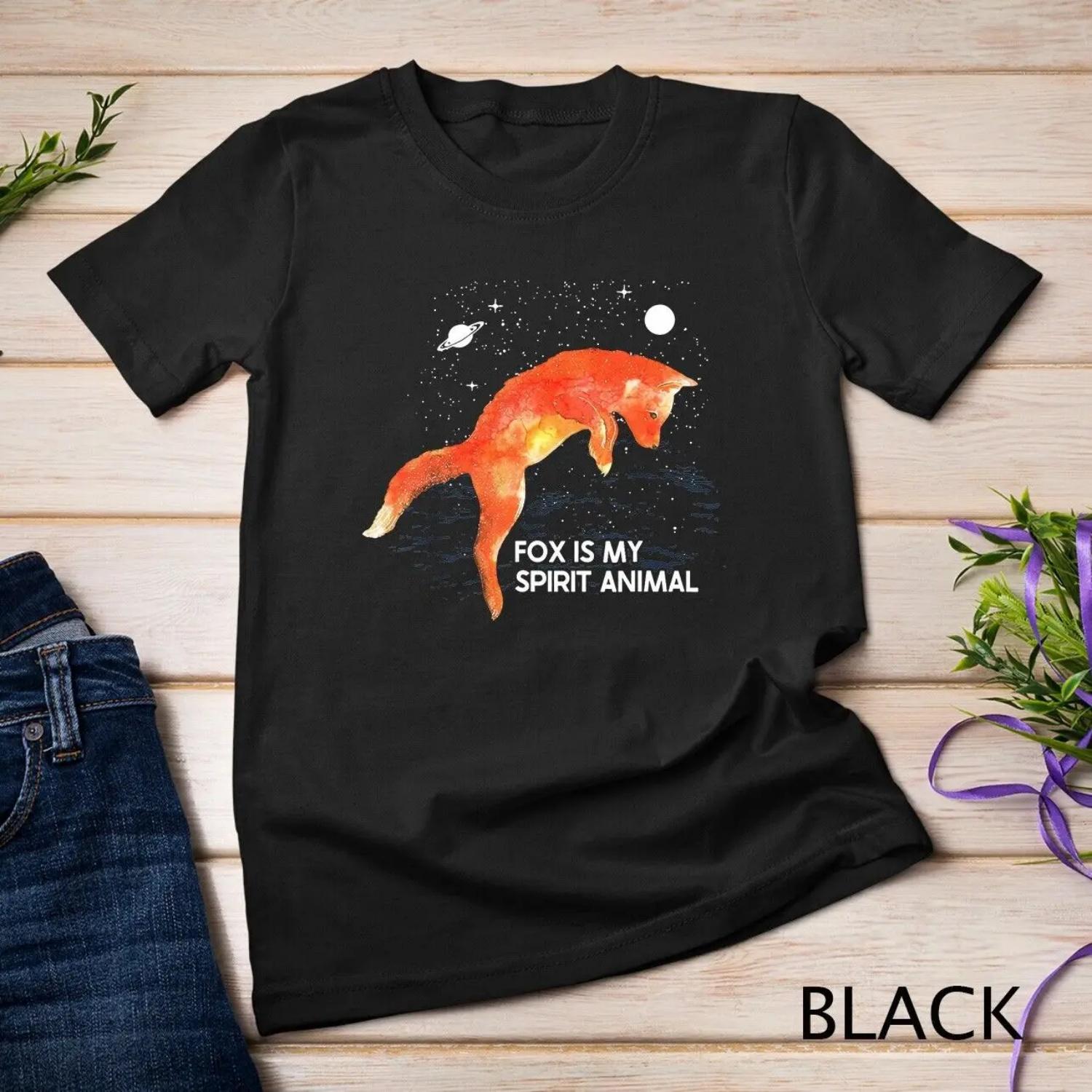 Fox Is My Spirit Animal T Shirt S чёрный