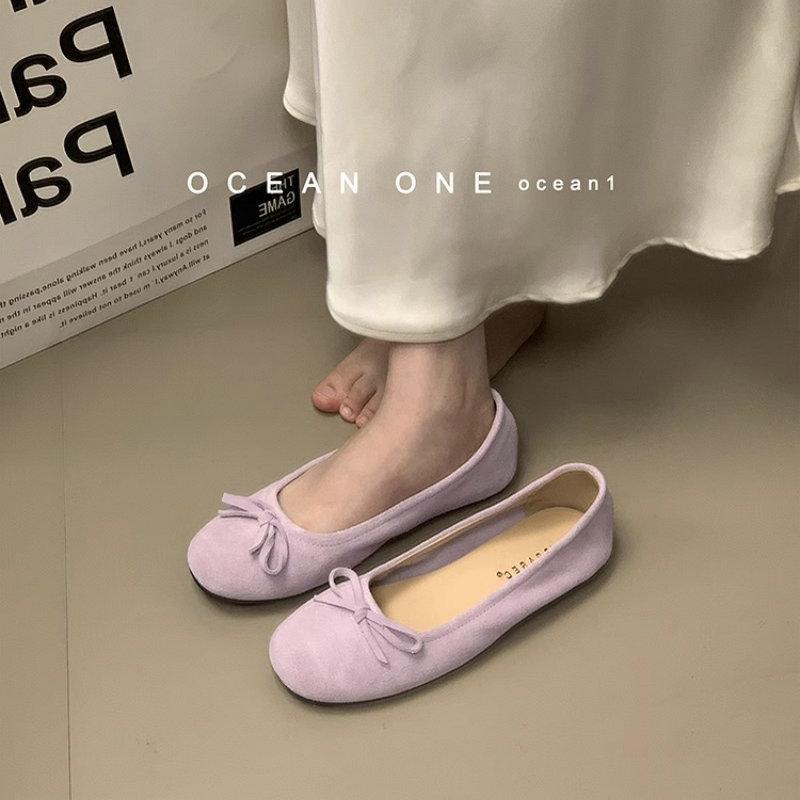 Fashion Flat Shoes for Women 2025 Spring and Autumn Silver Mary Jane Retro French Square Toe Solid Color Plus Size Women's Shoes