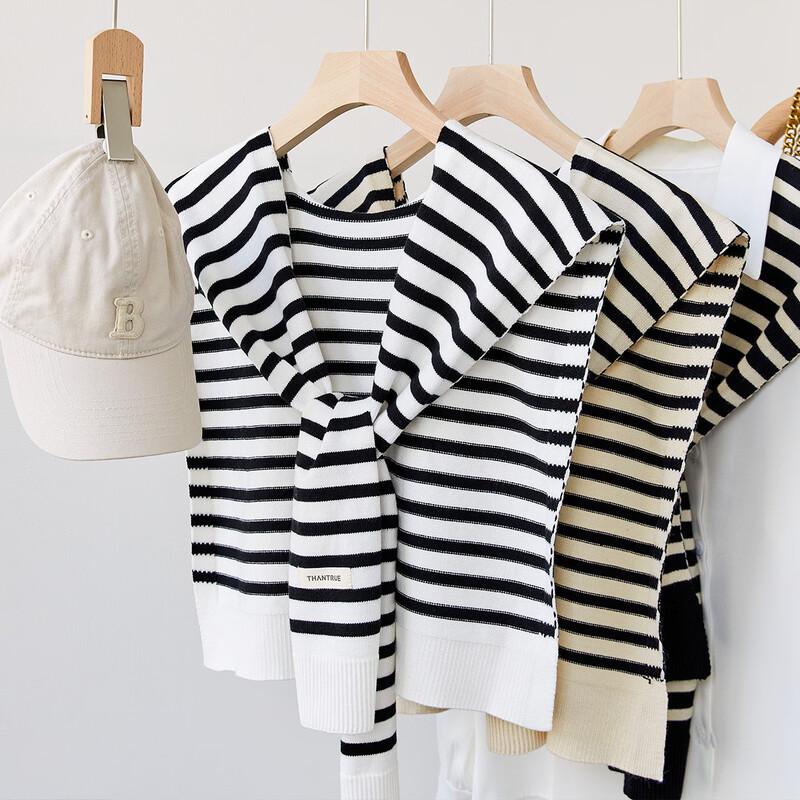 Women's Striped Multi-functional Air-Conditioned Room Shawl