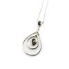 Les Trésors De Lily [L7428] - Silver Necklace 'Sissi' Black Silver (rhodium Plated) - 35x18 Mm