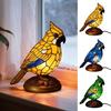 Buntglas Vogel Lampe Licht USB Betrieben Harz Vogel Nachtlicht Zuhause Büro Wohnzimmer Schlafzimmer Schreibtisch Dekoration Lampe Weihnachts Geburtstagsgeschenk