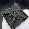 Classic Plaid Large Hair Scarf & Elastic Tie for Women - 2025 Style
