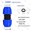 Blue Cap Quick Connect Water Pipe Fittings: No-Heat Fusion Repair Elbow, Tee, Ball Valve, Union Accessories