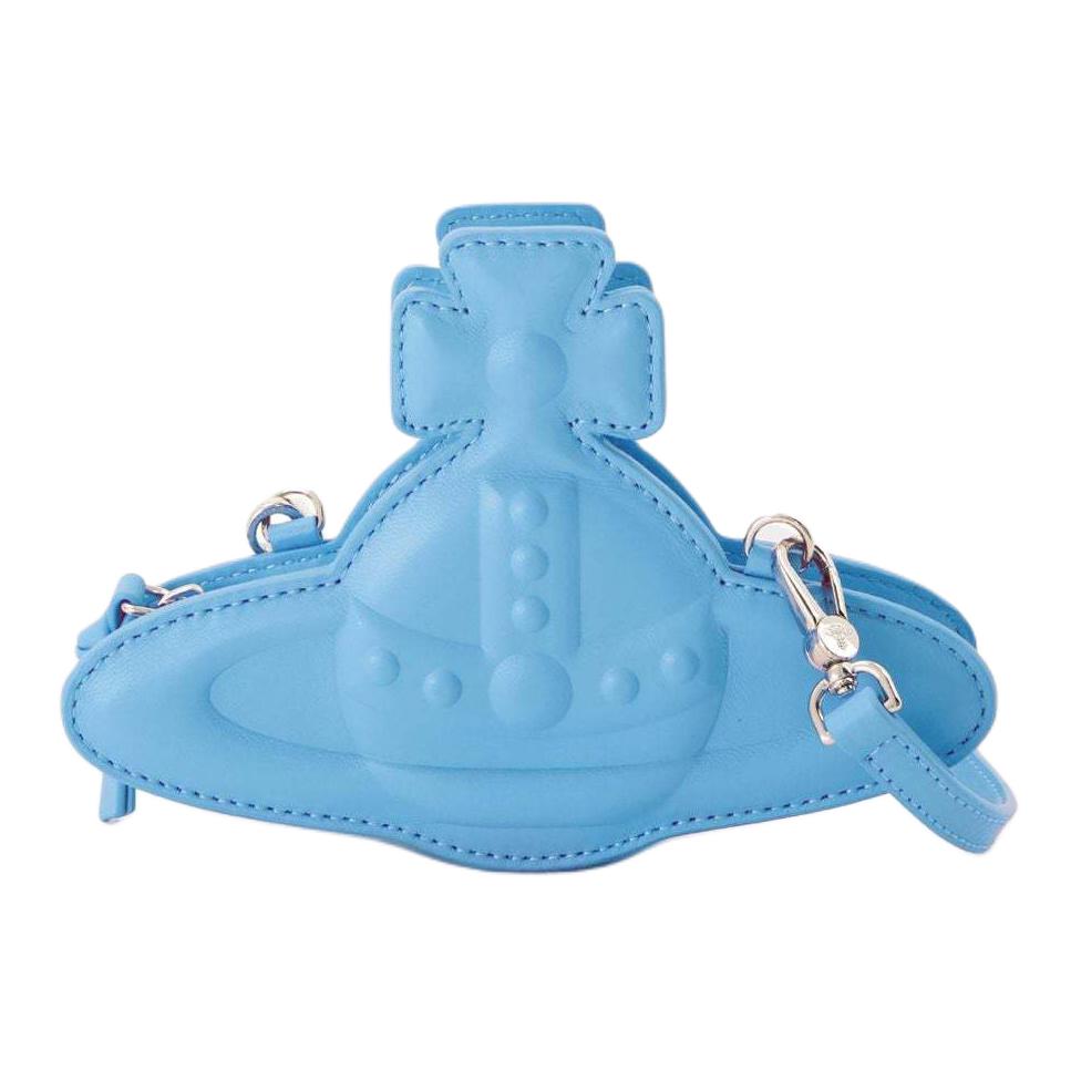 

VIVIENNE WESTWOOD West Queen Top Zipper Brand Embossed Cotton Shoulder Crossbody Bag Women Bags Blue 51150020UL001LK402 Basic Set (Bag+Dust Bag)