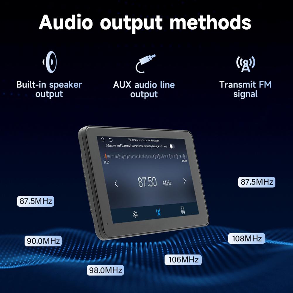 7 Inch Wireless Carplay Android Auto Car Radio Audio Receiver HD IPS Touch Screen Car MP5 Player Bluetooth-Compatible for Car