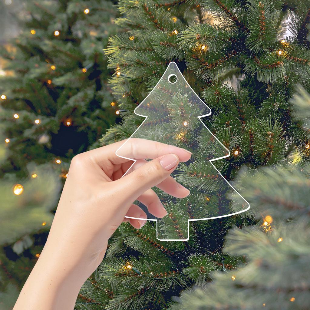 Decorative Snowflake-Patterned Perforated Blank Transparent Acrylic Sheet for Holidays