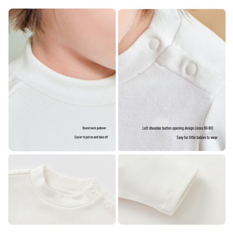 BalabalaOne Kids' Winter Semi-High Neck Long Sleeve Top