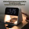 1pc New Multifunctional LED Alarm Clock, Mobile Wireless Charging - Night Light - Alarm Clock Three In One; USB Plug-in for Use
