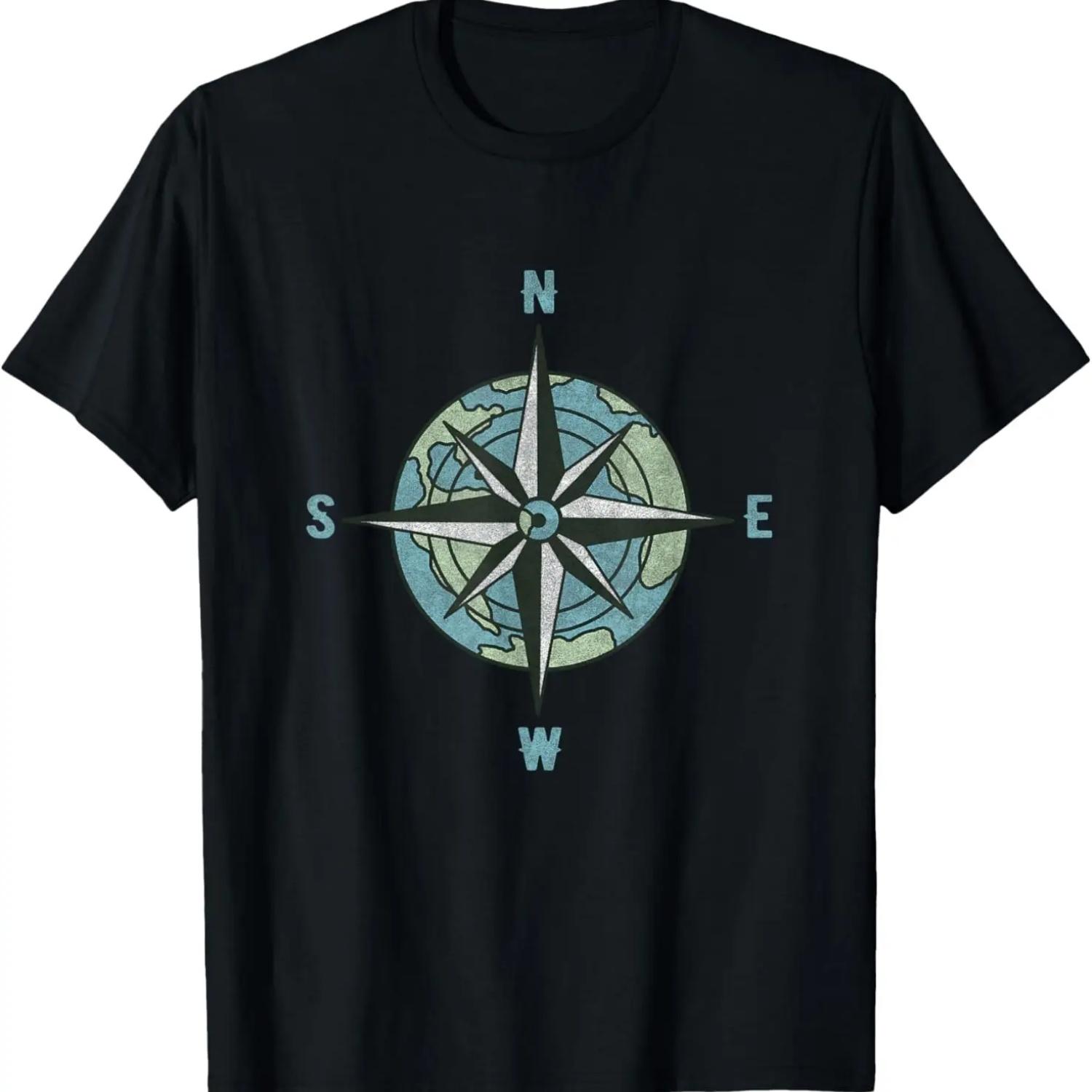 

Футболка «Роза ветров компаса. Жажда странствий. Исследовательский подарок» XXXXXL чёрный