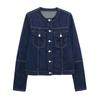 Fashion Style 2024 Spring/Summer New Arrival Female Easiest for Match Denim Jacket Coat High Waist Casual Denim 6045041