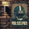 Vintage Philadelphia Football Aluminum Sign,Waterproof and Dustproof. Ideal Wall Art for Garage, A Perfect Gift for Devoted Fans