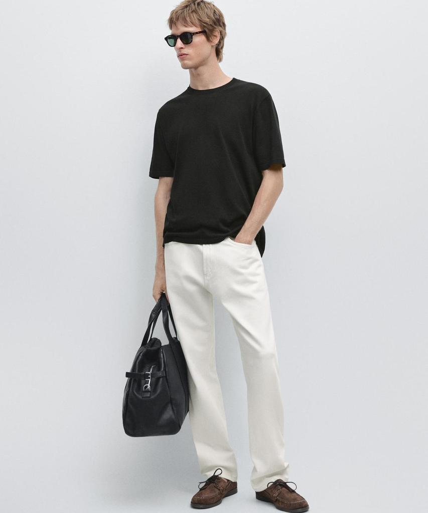 Masimodutti Cotton Knit T-Shirt