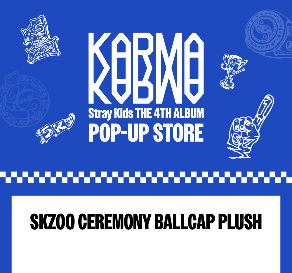 Stray Kids [KARMA] POP-UP STORE MERCH - SKZOO CEREMONY BASECAP PLÜSCH