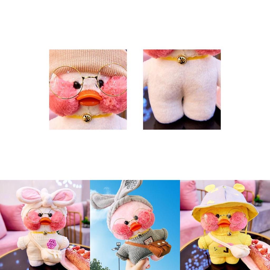 Entzückendes 30cm Lalafanfan Cafe Mimi Gelbes Enten Kostüm Plüschtier für Heimdekoration