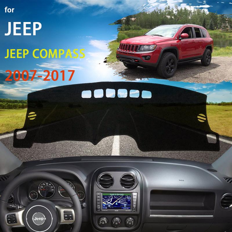 Dashboard Cover Protective Sunshade Carpet Mat For Jeep Compass MK1 MK49 2007 2008 2009 2010 2011 2012 2013 2014 2015 2016 2017
