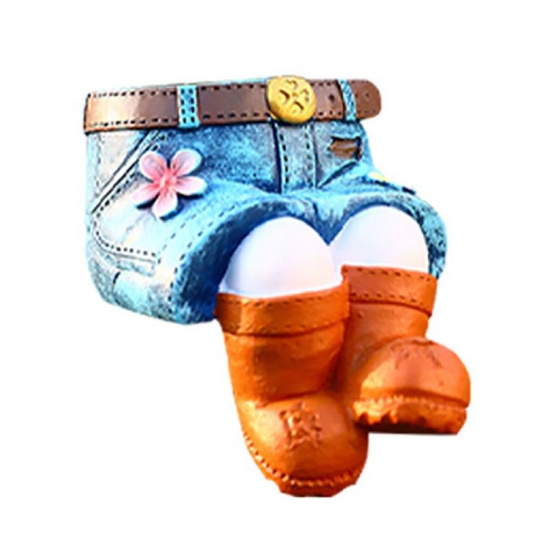 

Джинсовые брюки цветочный горшок смоляной горшок для растений контейнеры для растений держатель для растений декор украшение для дома C