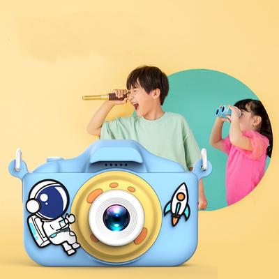 Nieuwe Cartoon Kids Selfie Camera HD Kids Digitale Videocamera's Speelgoed met 32GB SD-kaart voor kinderen Kerstmis Verjaardagscadeaus