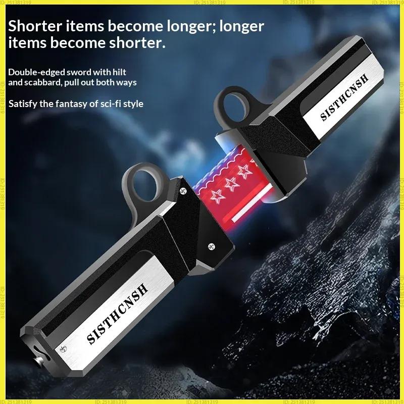 Unbranded Lightsaber New Dual Edged Interchangeable Telescopic Dual Color Lighting Swing To Release Blade Kids Cosplay Toy