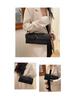 Women's Crossbody Woven Baguette Clutch - Fashionable Accordion Evening Shoulder Bag