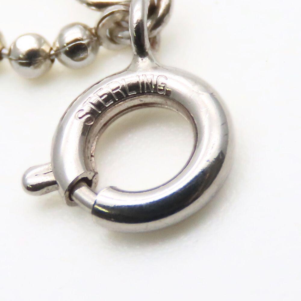 Used 4℃ Bracelet Double Heart Silver 3.9g Silver Double Chain