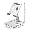 Foldable Mobile Phone Stand Aluminum Alloy Cell Phone Bracket Tablet Holder  Desktop Use