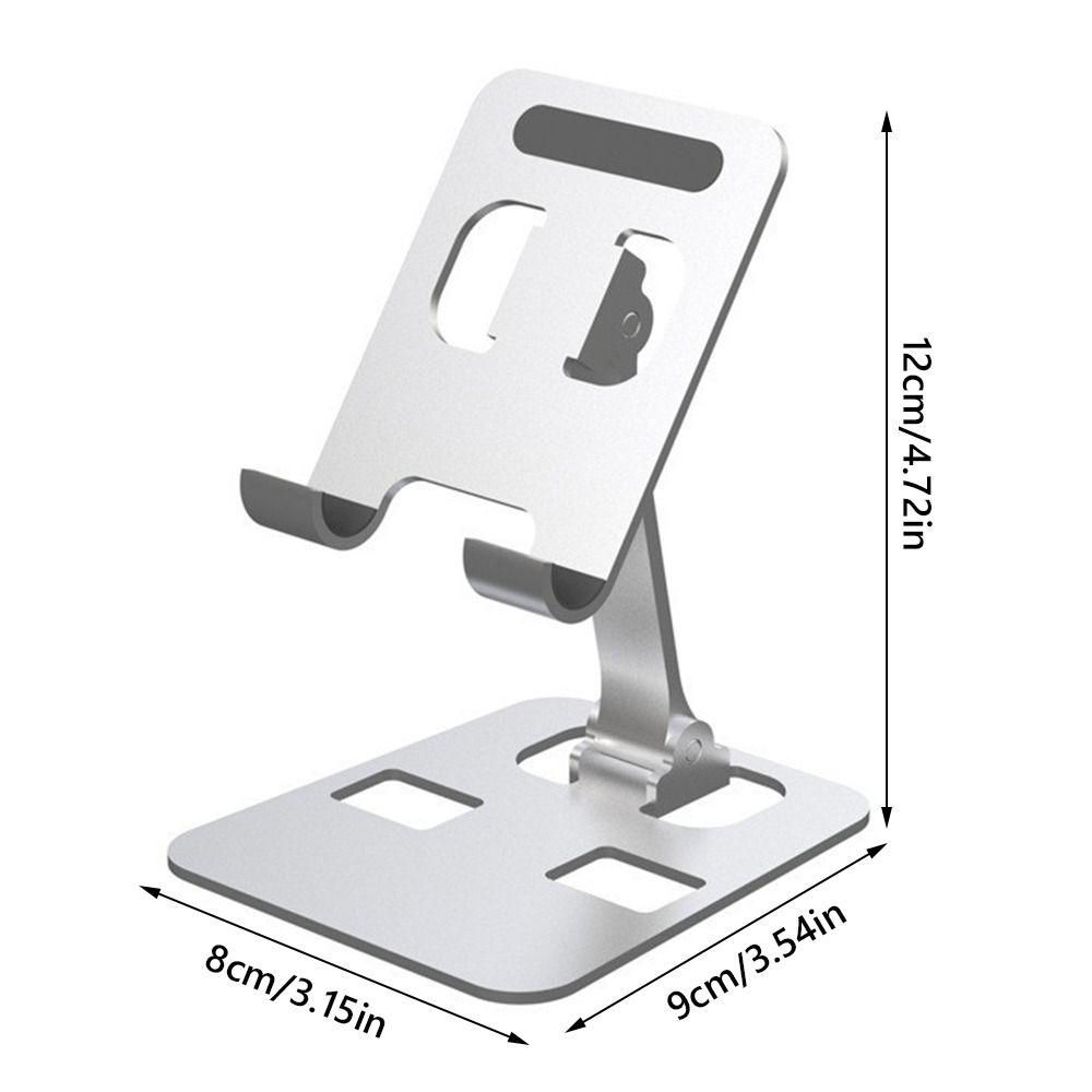Foldable Mobile Phone Stand Aluminum Alloy Cell Phone Bracket Tablet Holder Desktop Use