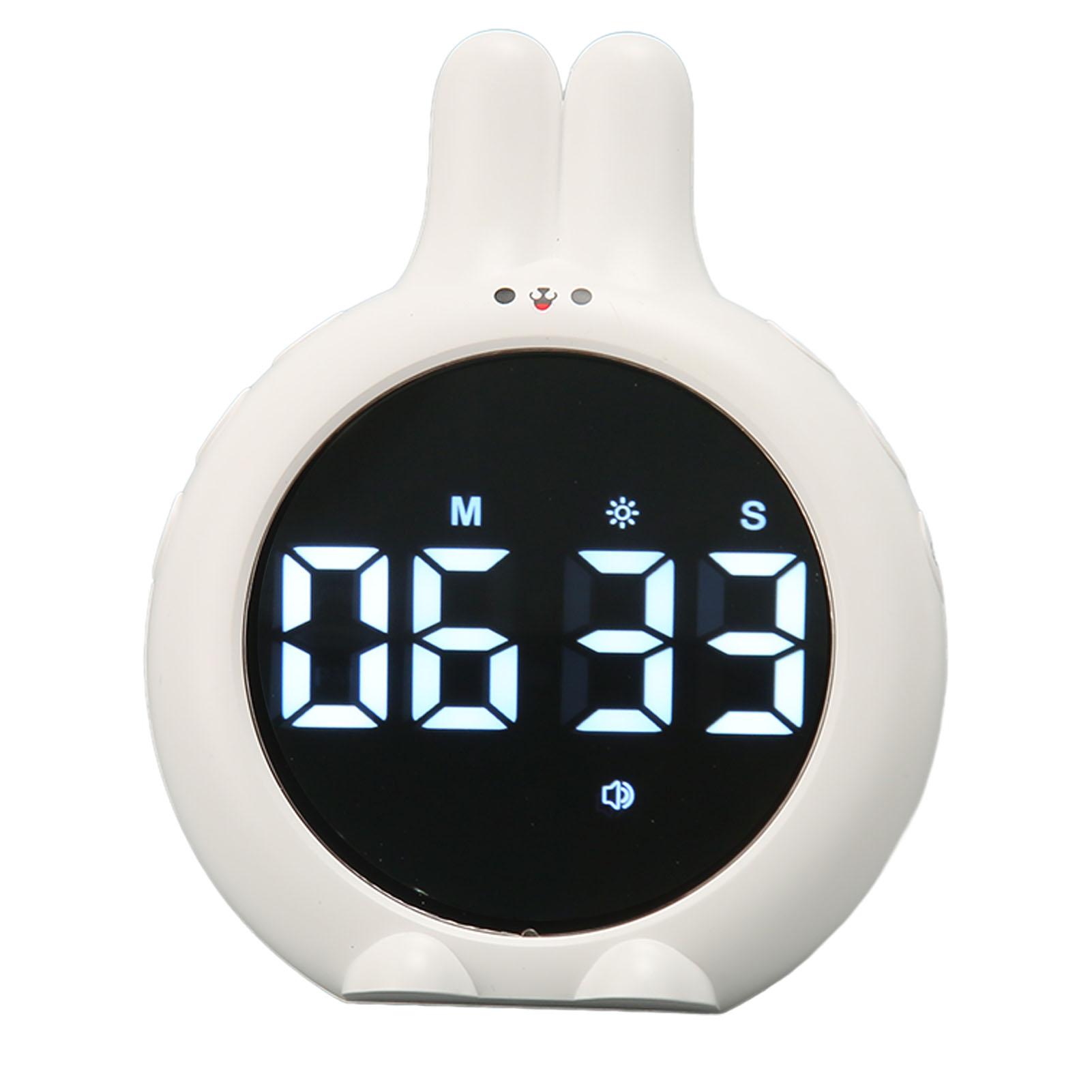 

Cute Bunny Countdown Timer for Kids Magnetic Back Improved Time Management Skills LCD Kitchen Timer