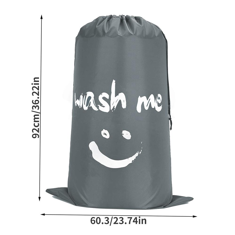 XL Travel Laundry Bag Wash Me Dirty Clothes Organizer Large Enough to Hold 4 Loads of Laundry Wash Drawstring Bag