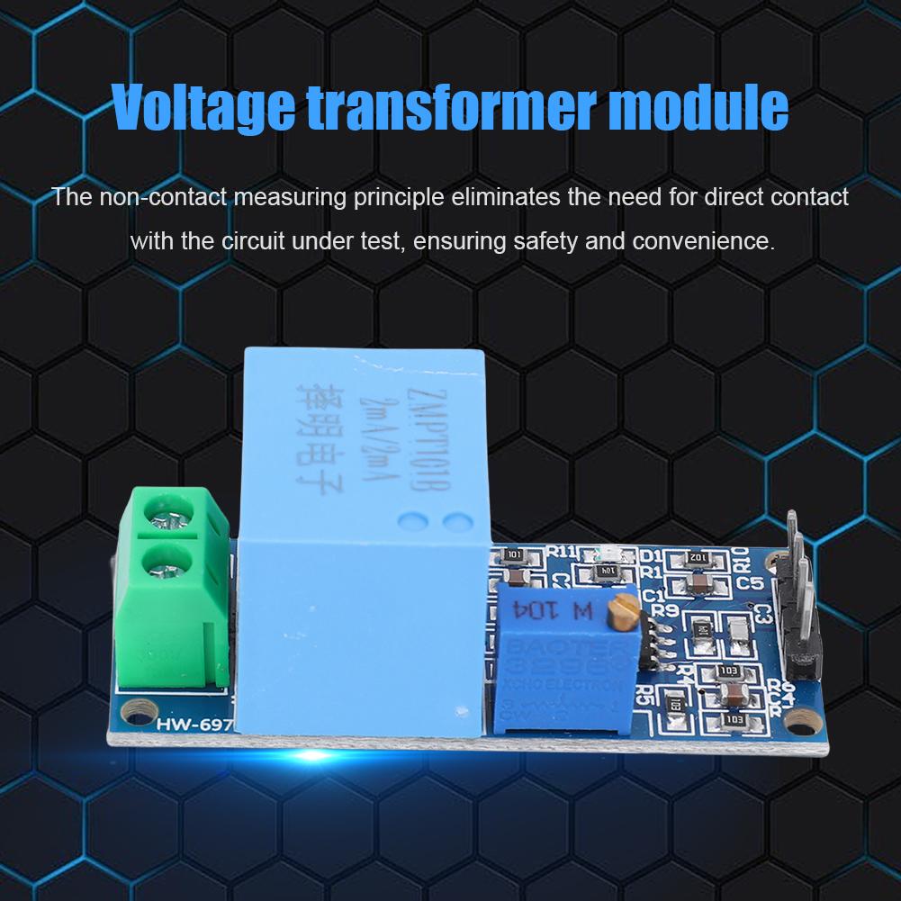 ZMPT101B Active Voltage Transformer Module Single Phase Active Output AC Voltage Sensor Board 5-30V for Household Appliances