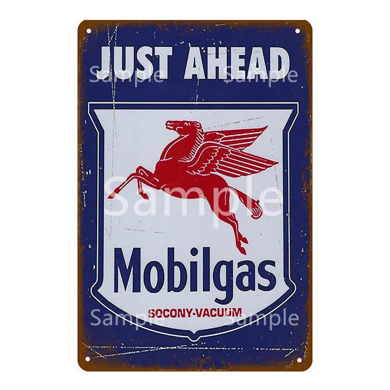 Mobil 1 Racing Motor Oil Vintage Plaque Tin Sign Rocket Metal Sign Wall Decor For Garage Car Shop Plate Race Fuel Poster YK065