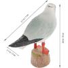 STOBOK Small Seagull Statue Nautical Bird Figurine White Seagull Statue Miniature Seagull Figure Ornaments Desk Seagull Figure Decorations