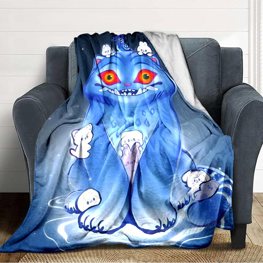 1pc KPop Demon Hunters25 Blanket, Gift, for Men and Women, Soft Blanket, Good for Sofa Bed Couch Travel, Lightweight Flannel Blanket