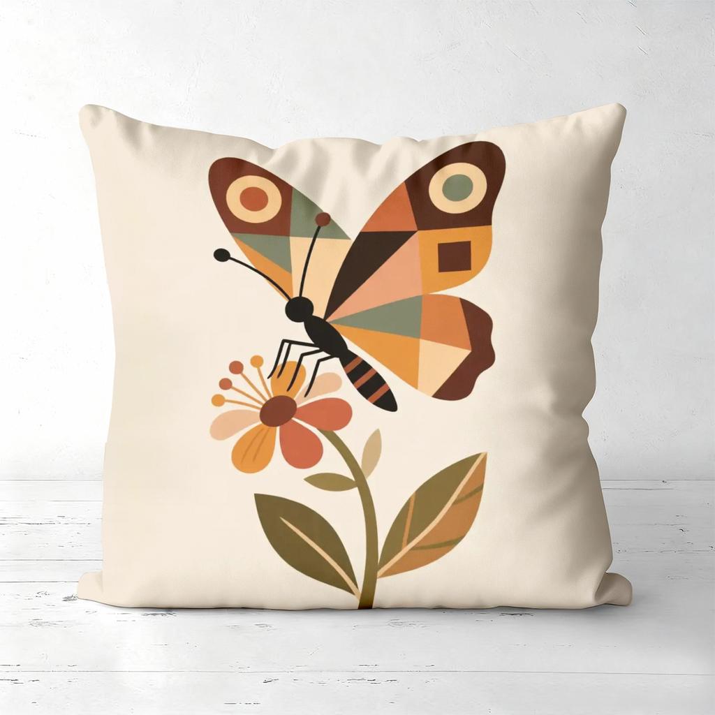 Colorful Butterfly and Owl Patterned Decorative Cushions Polyester Pillowcase,sofa Decorative Cushion Cov Headboard Pillow