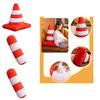 Creative Traffic Safety Cone Pillow Plush Toy For School And Kindergarten Teaching Aids