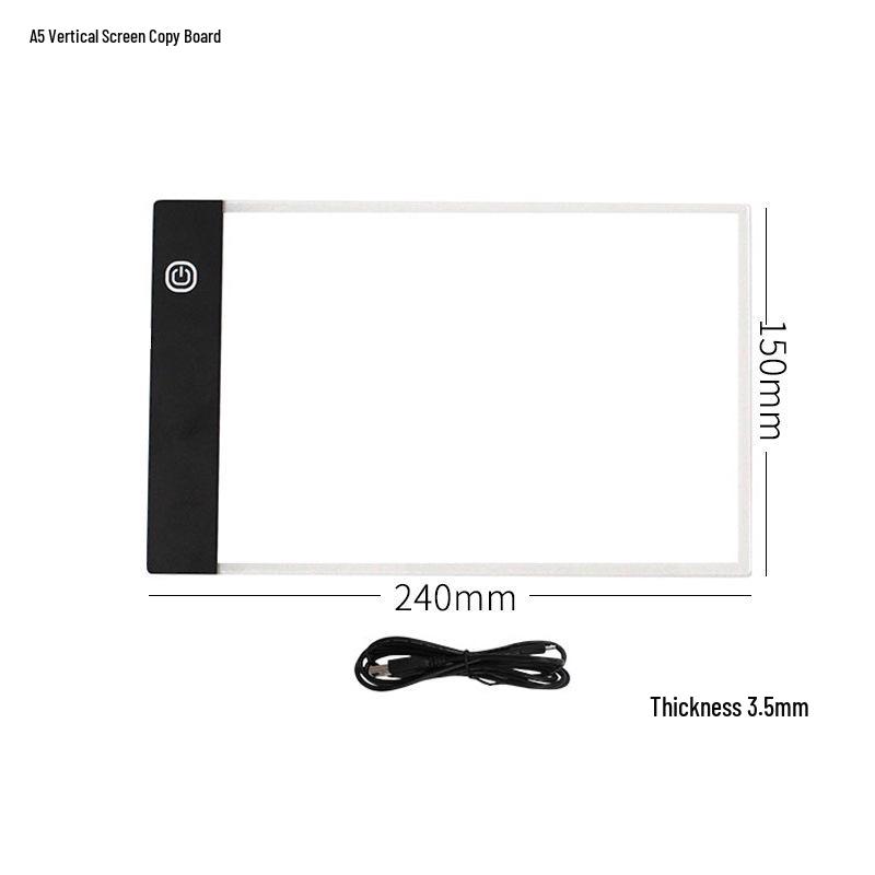 

LED Illuminated Tracing Board - Translucent A4 Copy Board for Drawing, Calligraphy, Rhinestone, Anime Sketching, Art & Stationery Supplies