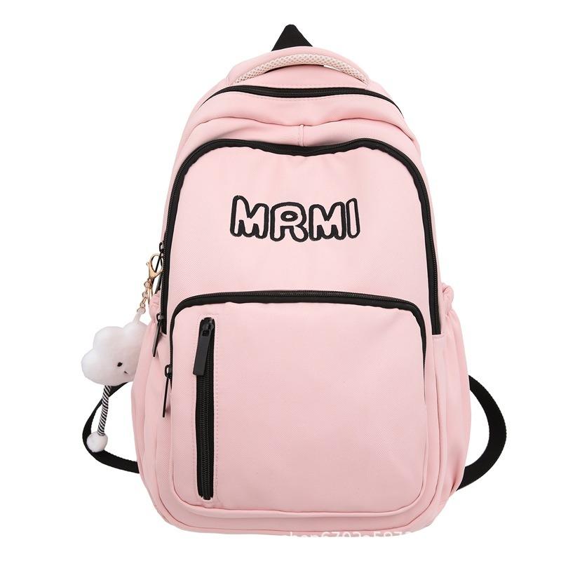 Student schoolbag women's high value durable light niche trend backpack men's simple high school backpack tide