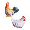 Trädgårdsstatyer Kyckling Skulptur, Konst Hantverk Konstverk Djurfigurer för Gård