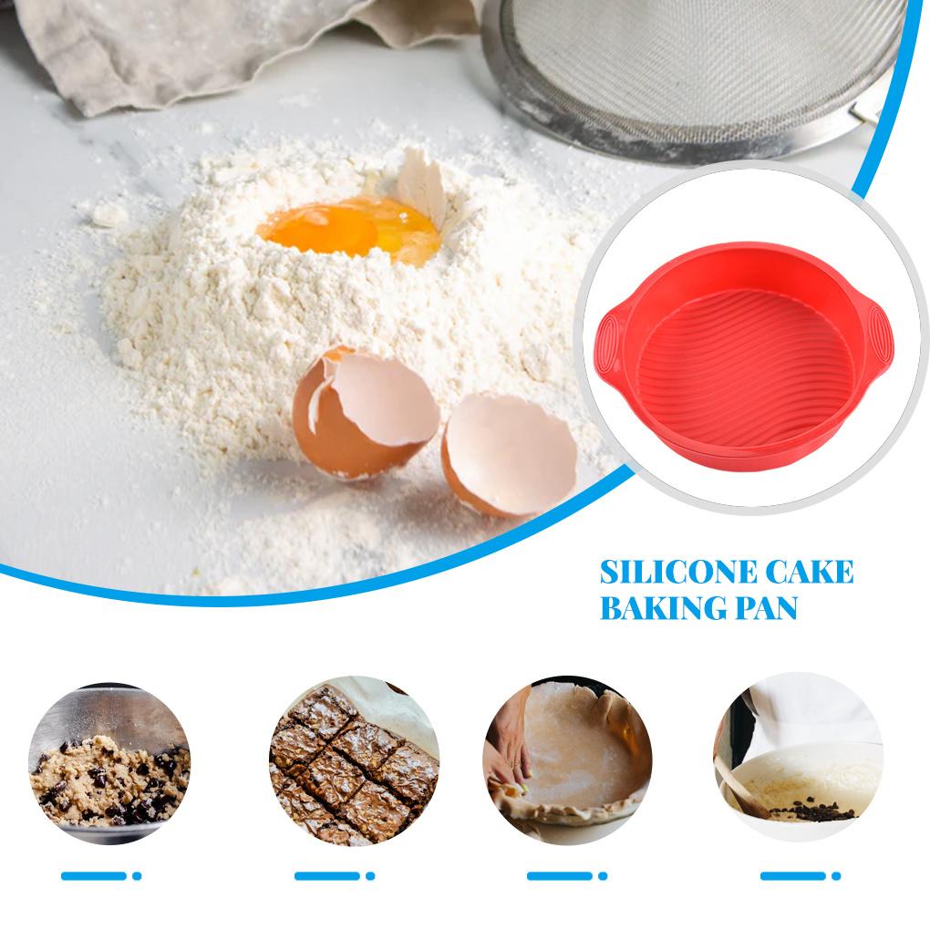 New Arrival Round Cake Mold Muffin Non\-stick Baking Pan Resistant Silicone Flexible Mould for Home Bakery