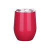 304 Stainless Steel Double-Layer Vacuum Insulated 12oz Egg-Shaped Cup, Portable U-Shaped Design with Heat Sublimation Spray.