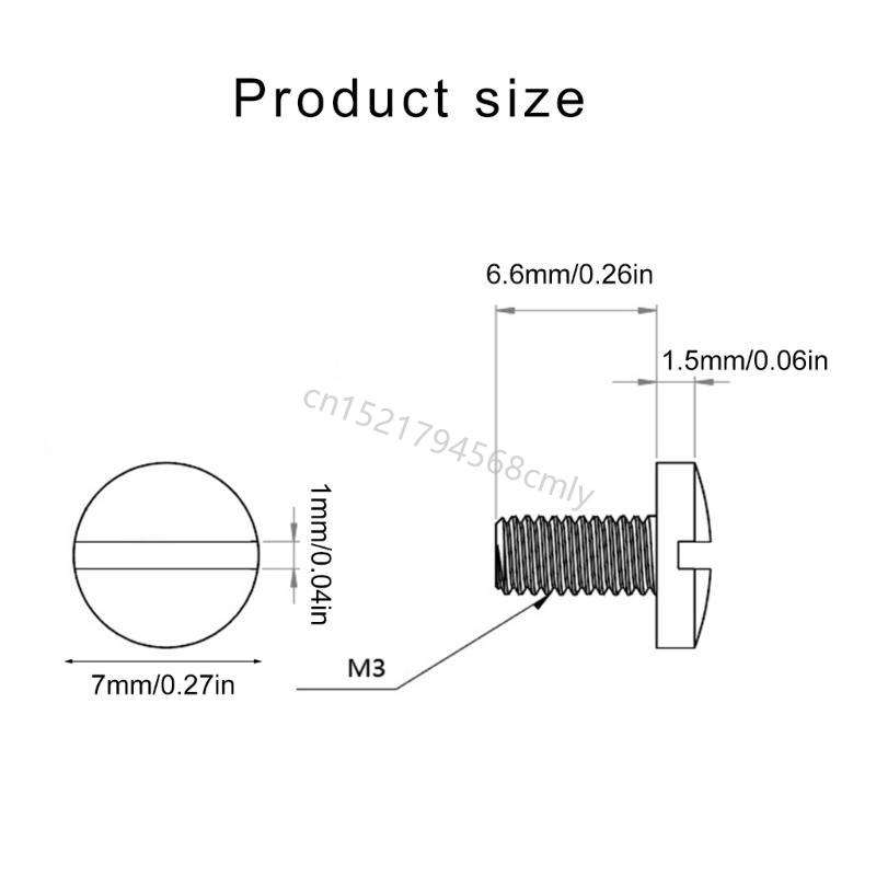 8Pcs Professional Stainless Steel Slotted Grip Screws Replacement for 1911 6XDE