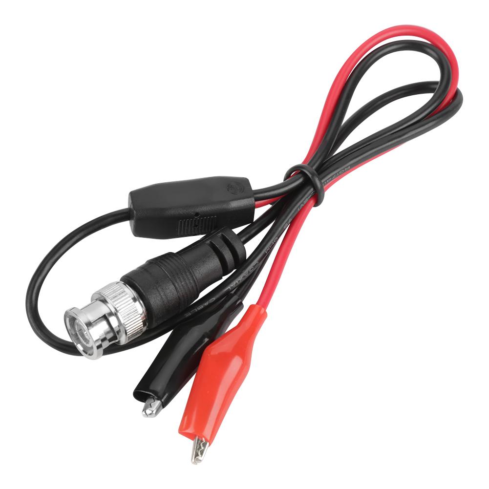 2 Stück Oszilloskop-Testsonde Kabel BNC-Stecker Q9 zu Doppelkrokodilklemme 0,5m