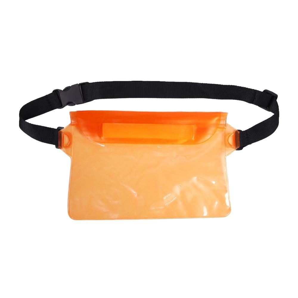 Transparent Waterproof Waist Bag Large Capacity 3 Layer Protection Swimming Bag With Waist Strap Multi-Layer Seal