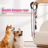 Dog Rope Two Dog Rope Pet Strap Adjustable Length Animals Safety Equipment Anti-Twist For Camping Hiking Beach Backyard Running